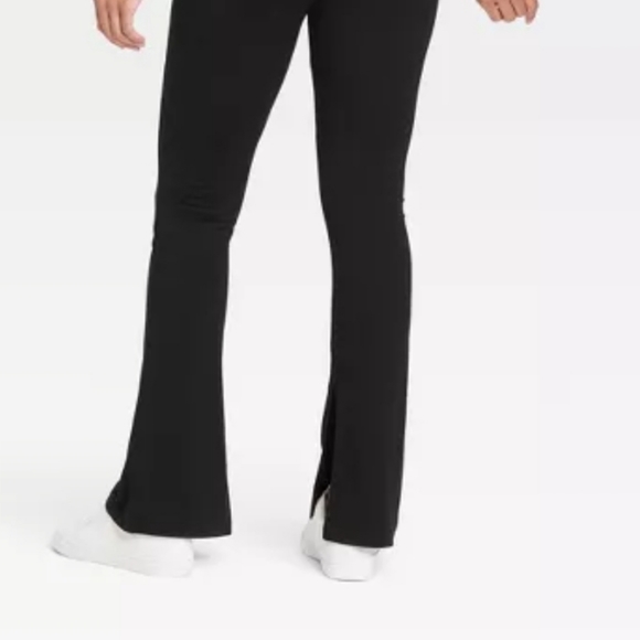Women's High Waisted Split Hem Flare Leggings with Ribbed Waistband Size… - Picture 3 of 6